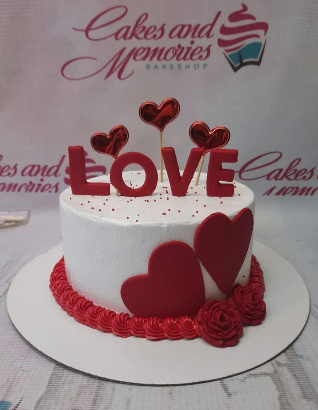 Happy Valentine's Day: A Simple Valentines Sheet Cake | Valentine cake,  Strawberry mousse, Valentine desserts