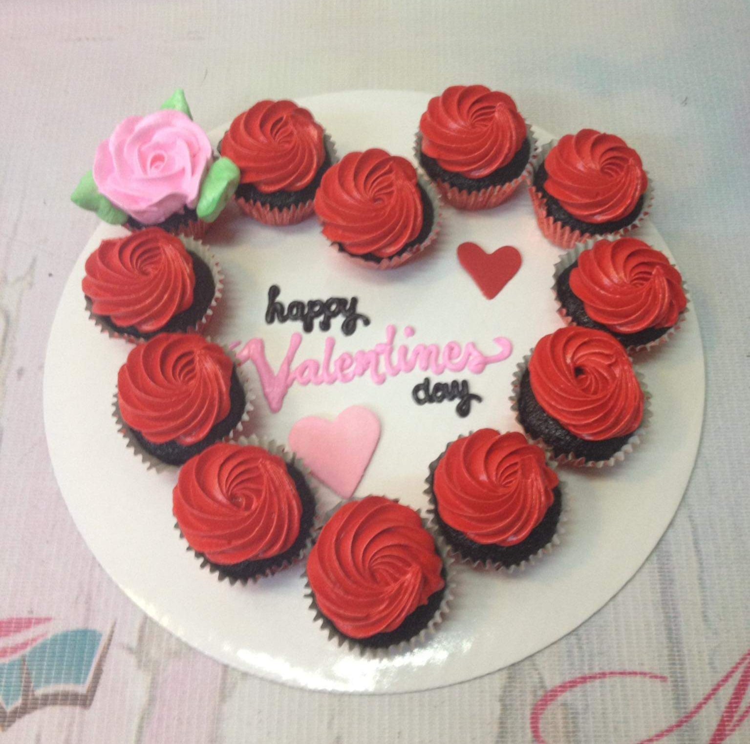Chocolate Valentine's Heart Cupcakes - Glorious Treats