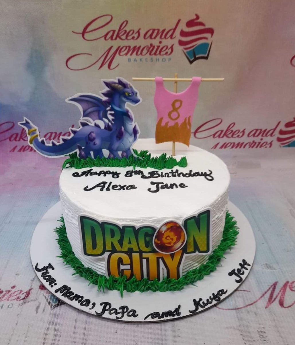Buy Online Castle and Dragon Birthday Cake | Quick Doorstep Delivery |  Order Now For Quick Delivery | The French Cake Company
