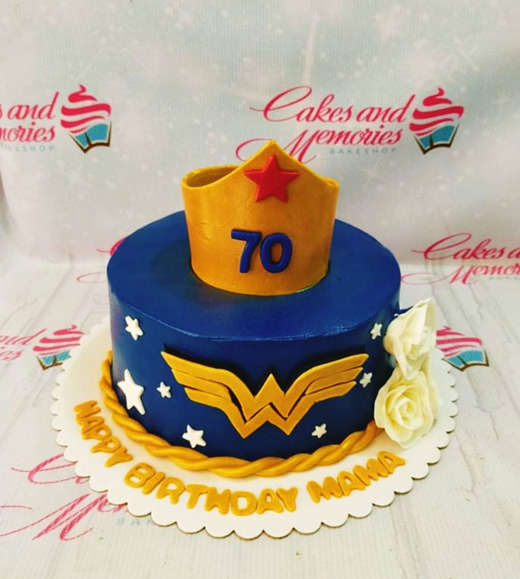Wonder Woman Birthday Cake - Flecks Cakes